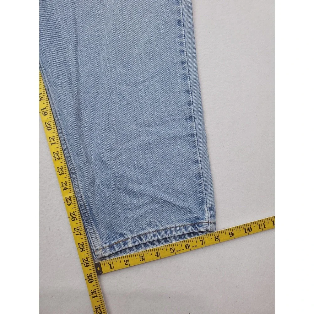 Levis 560 Jeans Mens 38x30 Blue Light Wash Comfort Fit Relaxed Tapered Denim Y2K